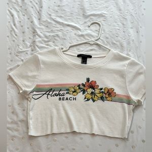 summer aloha crop top